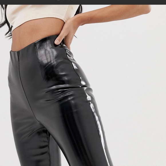 ASOS Black PVC pants size 2 - Picture 5 of 8